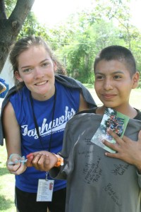Rebekah and Carlos at Northwood Church's camp for 75 orphans in Atlixco, Mexico.